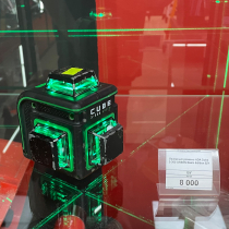 Лазерный уровень ADA Cube 3-360 GREEN Basic Edition Арт. А00560 (Зеленый луч) Б/У